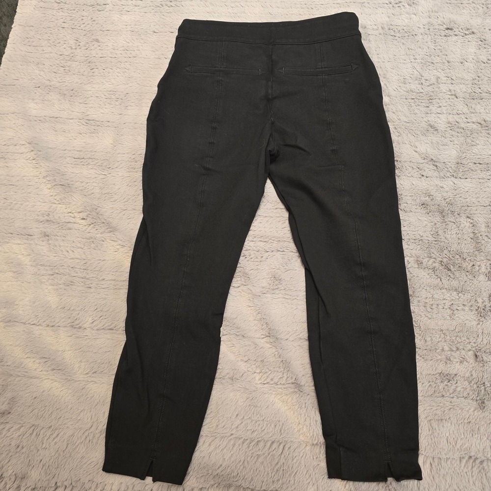 Spanx The Perfect Pant Black Slim Cropped 4-Pocket‎ Ponte Trousers Womens Medium - Picture 5 of 5